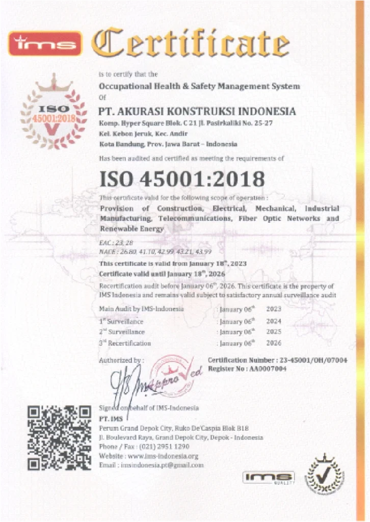 ISO 45001 : 2018.