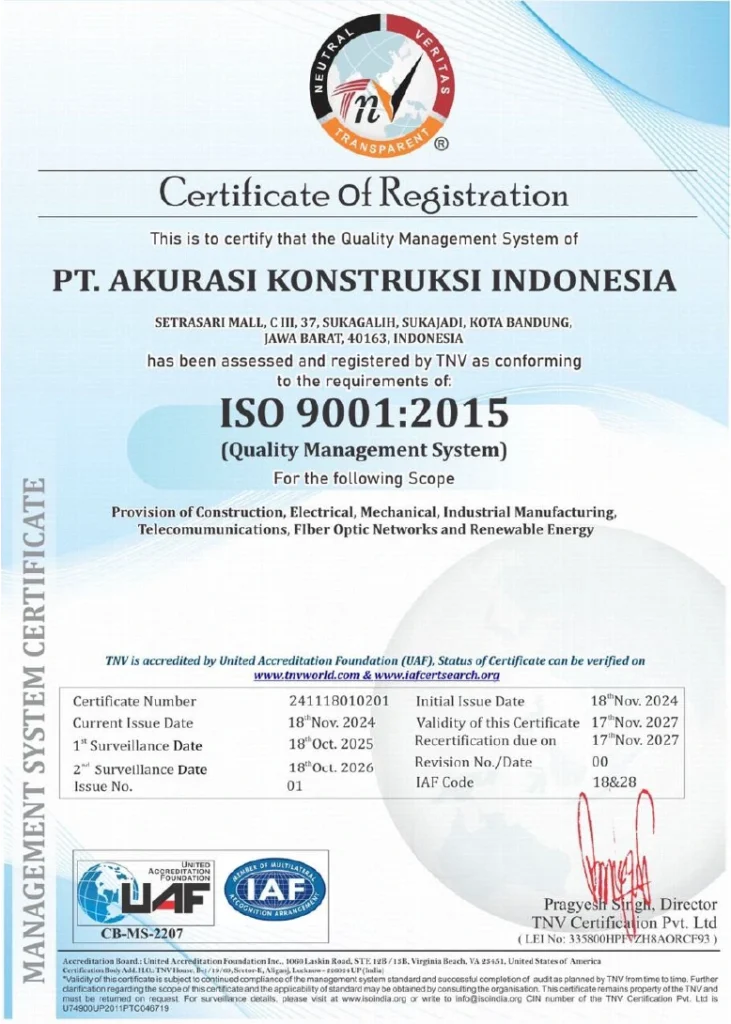 ISO 9001 : 2015